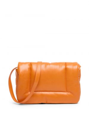 Dabīgās ādas clutch somiņa Marsell oranžs