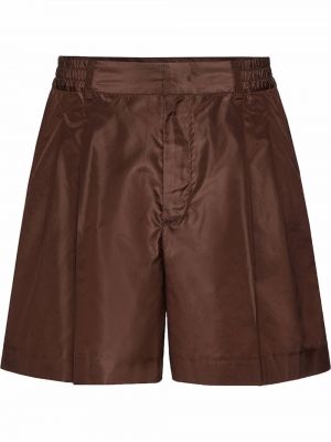 Shorts plissées Valentino Garavani marron