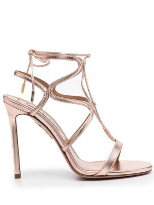 Sandaler med reim Aquazzura rosa