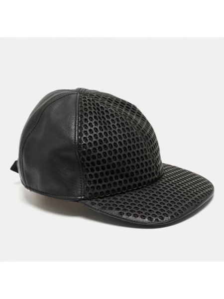 Sombrero de cuero Armani Pre-owned negro