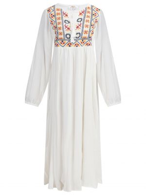 Robe à motif mélangé Usha Festival blanc