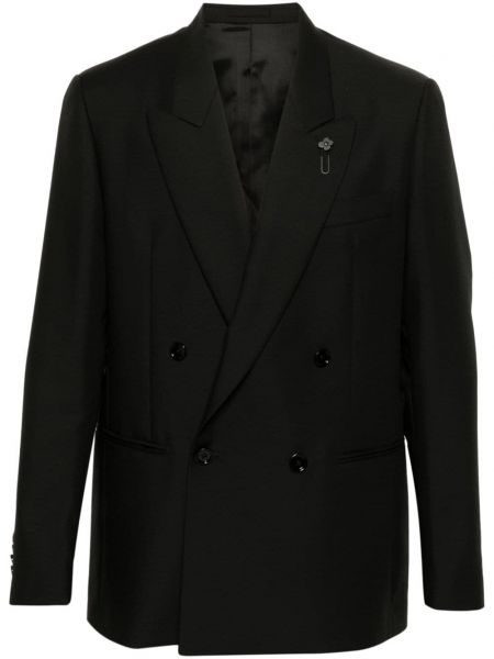 Dobbeltradet blazer Lardini sort