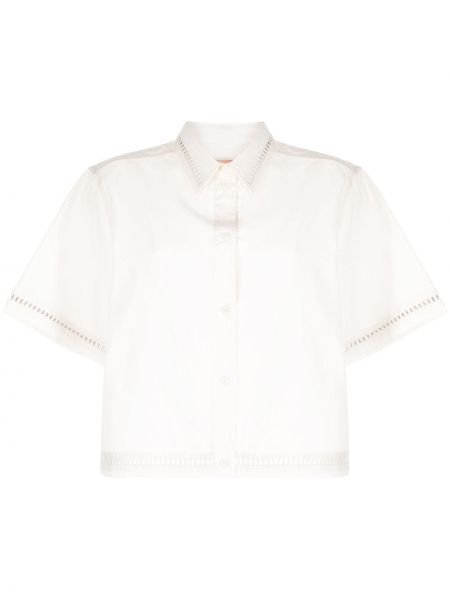 Риза Yves Salomon бяло