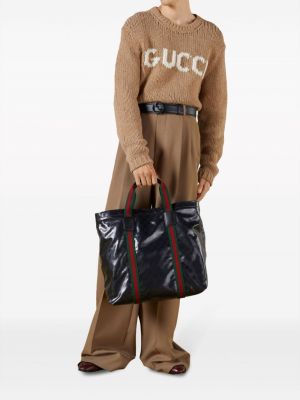 Shopper handtasche mit kristallen Gucci