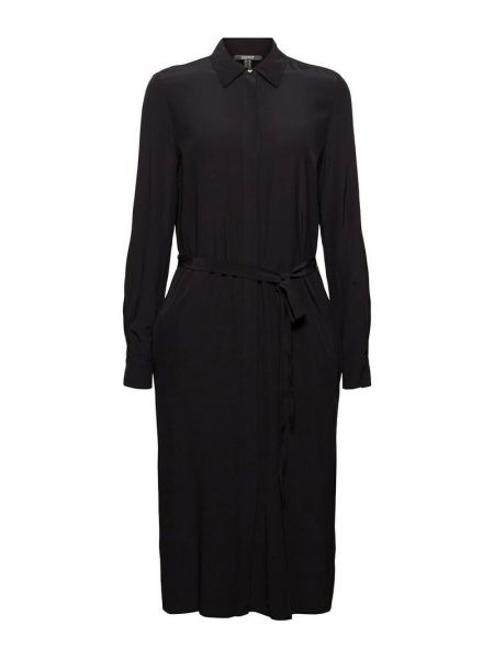 Czarna sukienka koszulowa Esprit Collection