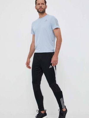 Спортивні штани з принтом Adidas Performance чорні