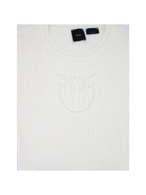 Camisa de seda de algodón Pinko blanco