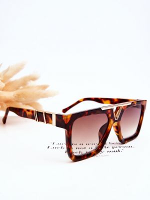Sončna očala z leopardjim vzorcem Kesi rjava