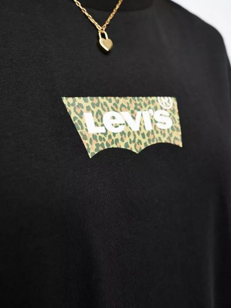Леопардовая футболка Levi’s® черная