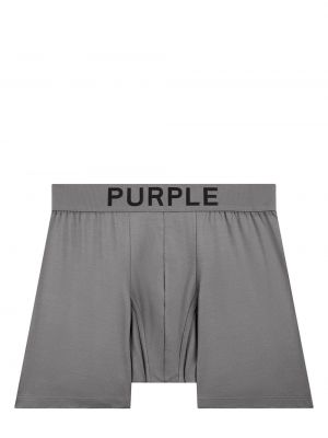 Boxeri din bumbac cu imagine Purple Brand