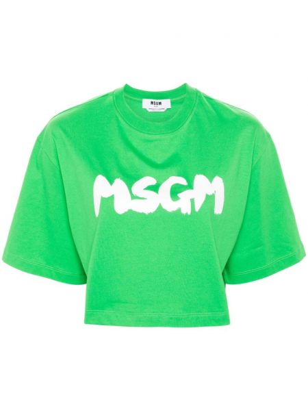 T-shirt à imprimé Msgm
