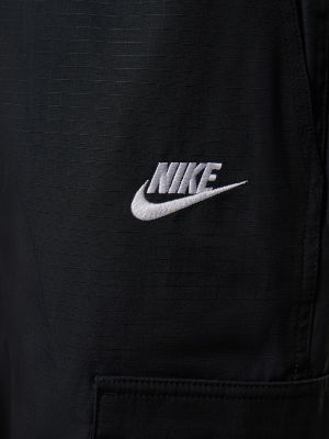 Spodnie cargo bawełniane Nike czarne