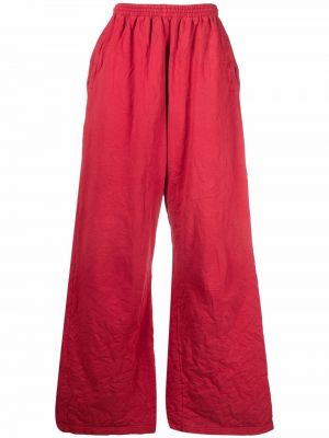 Spodnie relaxed fit Balenciaga czerwone