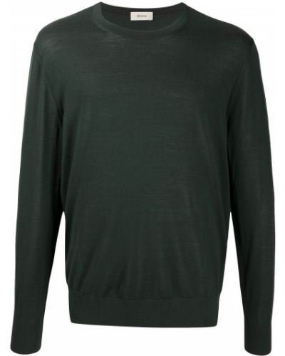 Jersey de tela jersey de cuello redondo Z Zegna verde