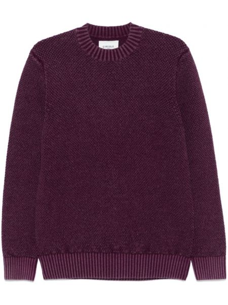 Lang sweater i uld Circolo 1901 lilla