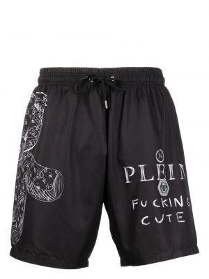 Trykt shorts Philipp Plein svart