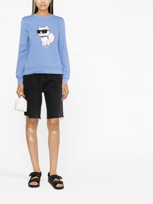 Sweatshirt mit rundhalsausschnitt mit print Karl Lagerfeld