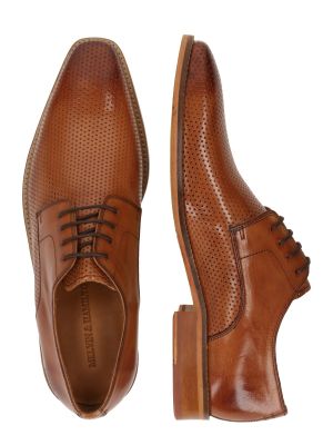 Ilgaauliai batai su raišteliais Melvin & Hamilton ruda