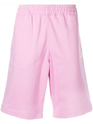 Pantalones cortos deportivos con estampado Msgm rosa