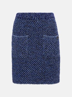 Mini spódniczka Ferragamo niebieska
