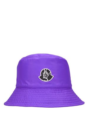 Найлонова шапка Moncler Genius виолетово