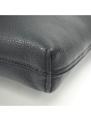 Bolso clutch de cuero Dior Vintage negro