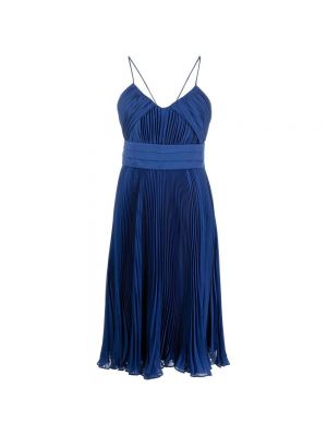 Sukienka midi drapowana Max Mara niebieska