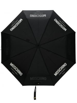 Esernyő nyomtatás Moschino fekete