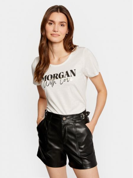 Priliehavé tričko Morgan biela
