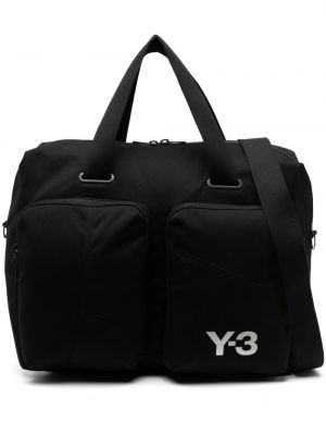 Hímzett táska Y-3 fekete