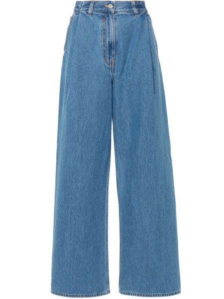 Jeans en coton à imprimé Givenchy bleu