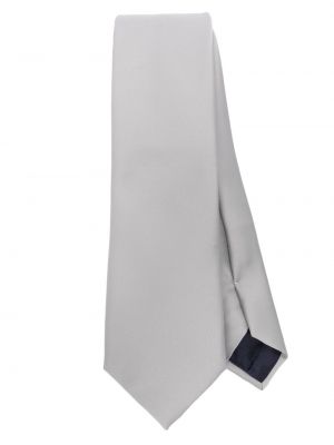Saténová kravata Tagliatore šedá
