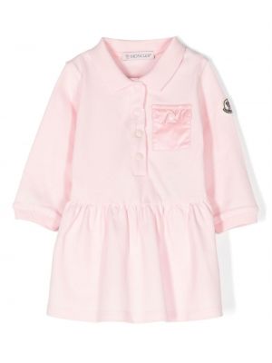 Suora mekko tytöille Moncler Enfant pinkki