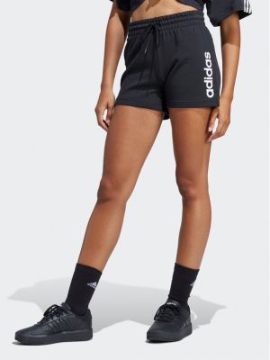 Pantaloni scurți de sport slim fit Adidas negru