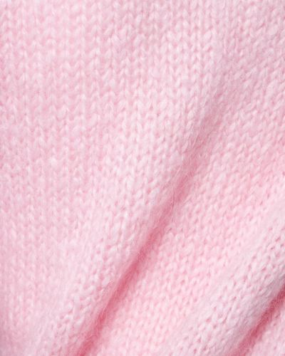 Mohérový priliehavý sveter Cecilie Bahnsen ružová