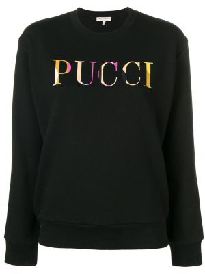 Jersey manga larga de tela jersey Emilio Pucci negro