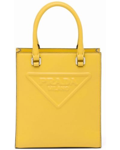 Шопинг чанта Prada жълто