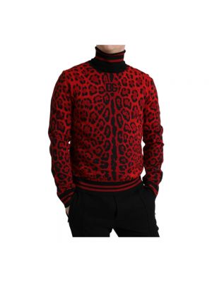 Jersey cuello alto Dolce & Gabbana rojo