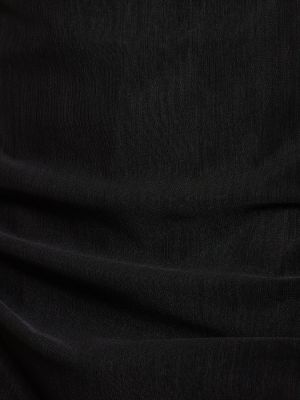 Midi šaty bez rukávů se síťovinou Y/project černé