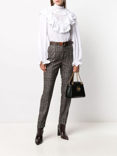 Pantalones de tweed Dolce & Gabbana marrón