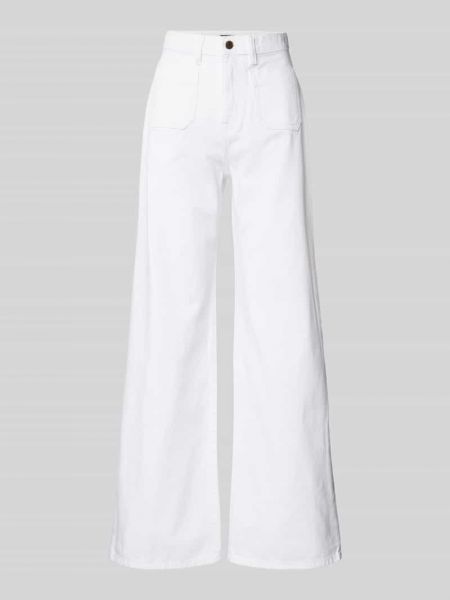 Jeansy w jednolitym kolorze Lauren Ralph Lauren białe