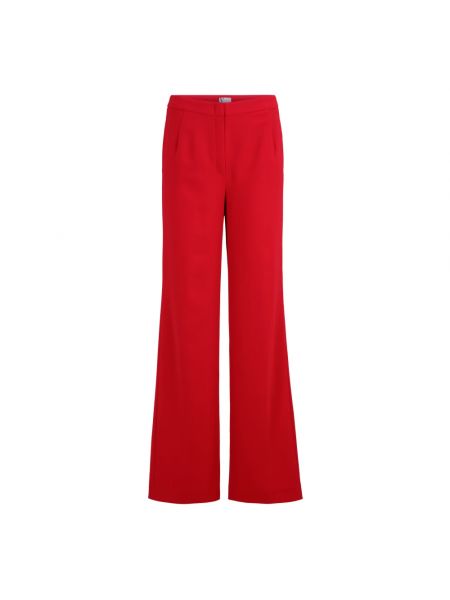 Szerokie spodnie z kieszeniami Vera Mont czerwone