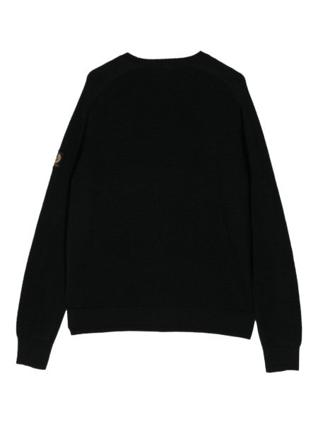 Kokvilnas džemperis Belstaff melns