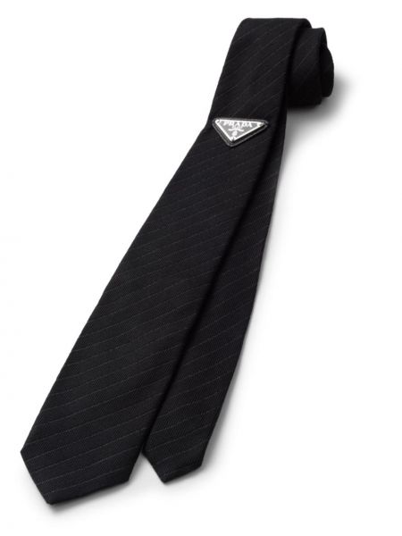 Seiden krawatte Prada schwarz