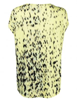 T-shirt mit print mit leopardenmuster mit v-ausschnitt Majestic Filatures