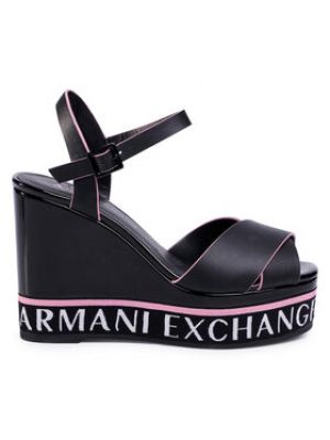 Sandály Armani Exchange černé