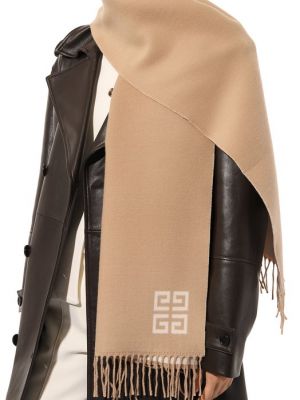 Шерстяной шарф Givenchy бежевый