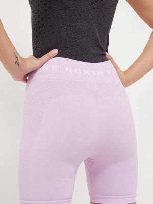 Pantaloni sport cu talie înaltă The North Face roz