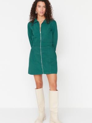 Mini šaty Trendyol zelená