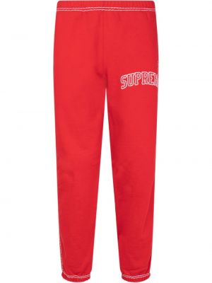 Спортивные брюки Supreme, красные
